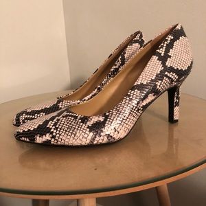 Snakeskin Pumps